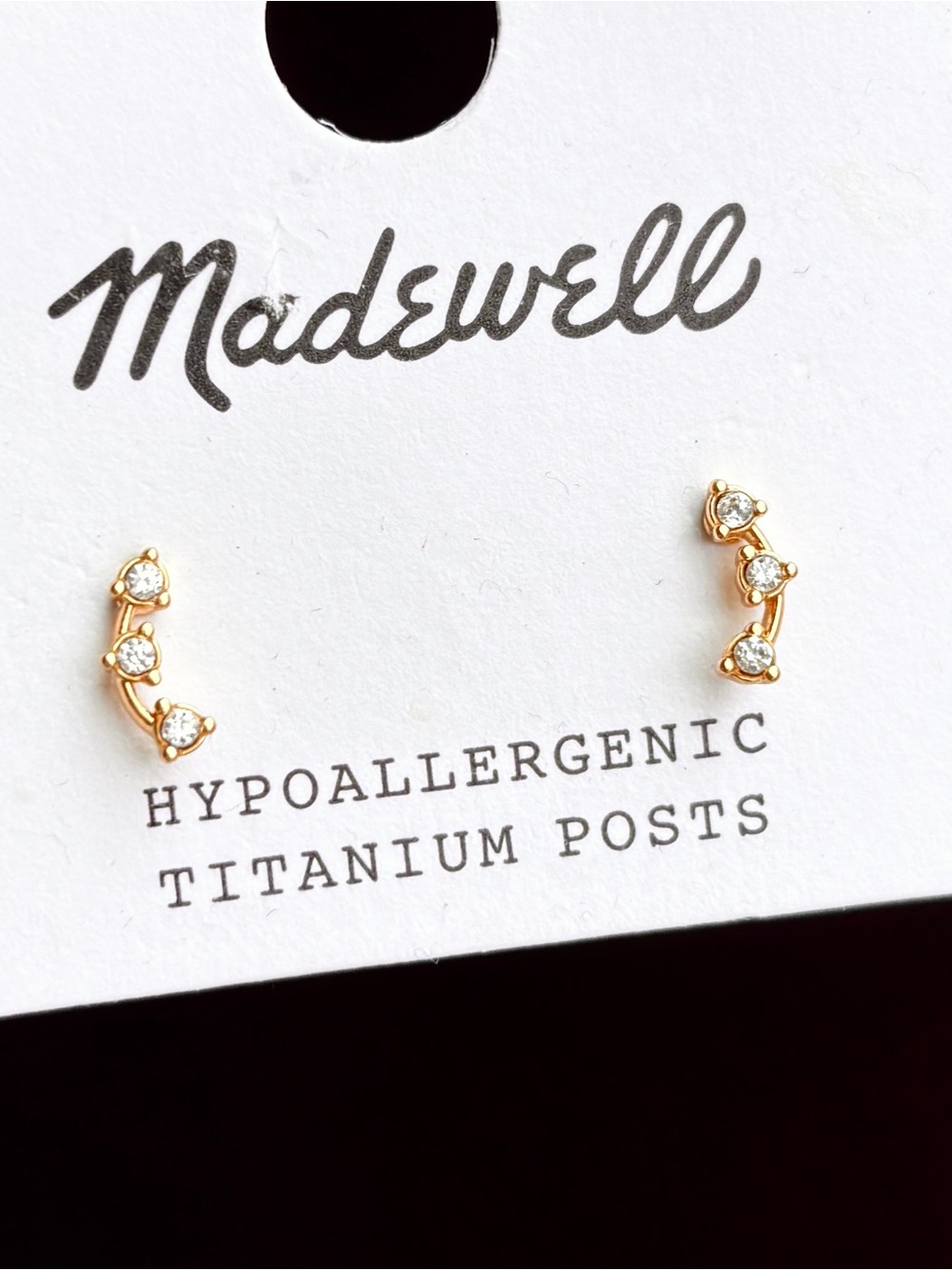 Madewell Gemline Stud Earrings